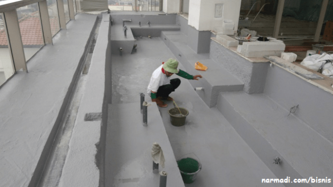 water proofing tahap kedua