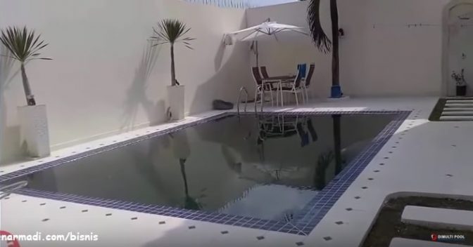 Merenovasi kolam renang di tangerang