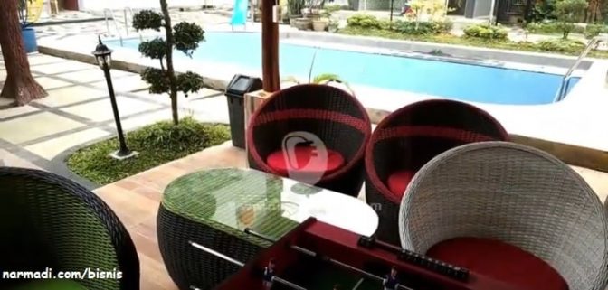 Renovasi kolam renang di riau, sumatra