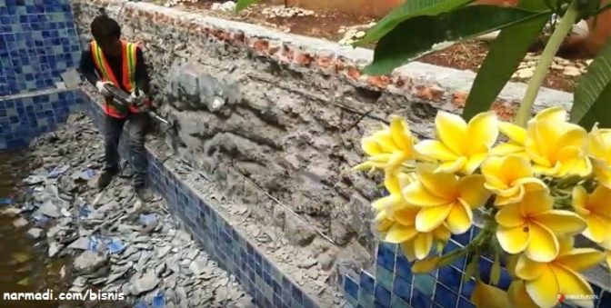 renovasi kolam renang di jagakarsa