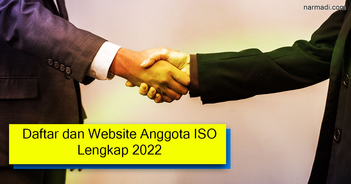 organisasi standar internasional - Daftar dan Website Anggota ISO