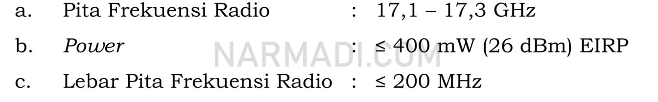 Syarat khusus GBSAR sesuai perdirjen sdppi no 2 tahun 2020 tentang perangkat telekomunikasi radar