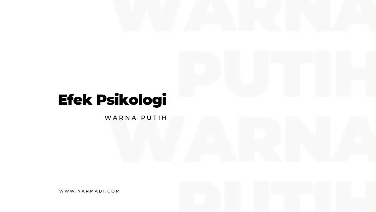 Efek Psikologi warna untuk bisnis - putih