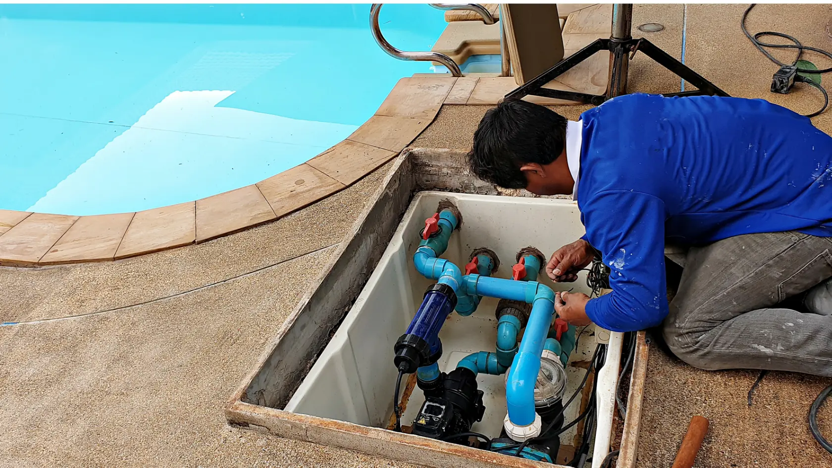 perawatan ruang mesin kolam renang