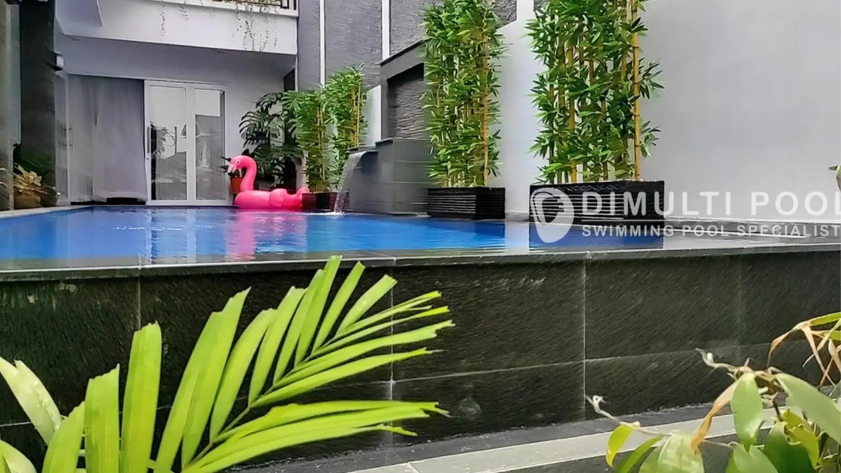 hasil akhir kolamr enang infinity pool