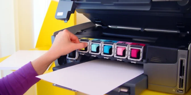 tinta printer kering