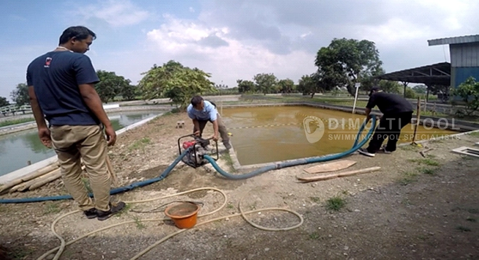 pengurasan kolam renang