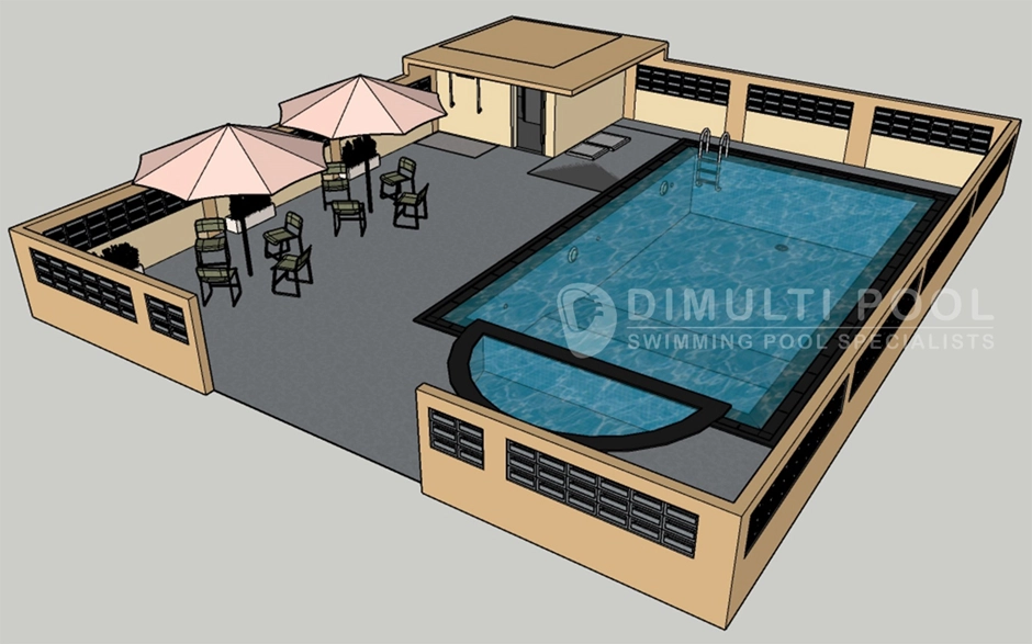desain kolam renang
