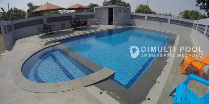 Estimasi Pembangunan Kolam Renang Dewasa 9m x 5m Semi Overflow