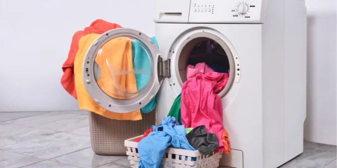 mesin cuci 2 tabung berputar pelan 