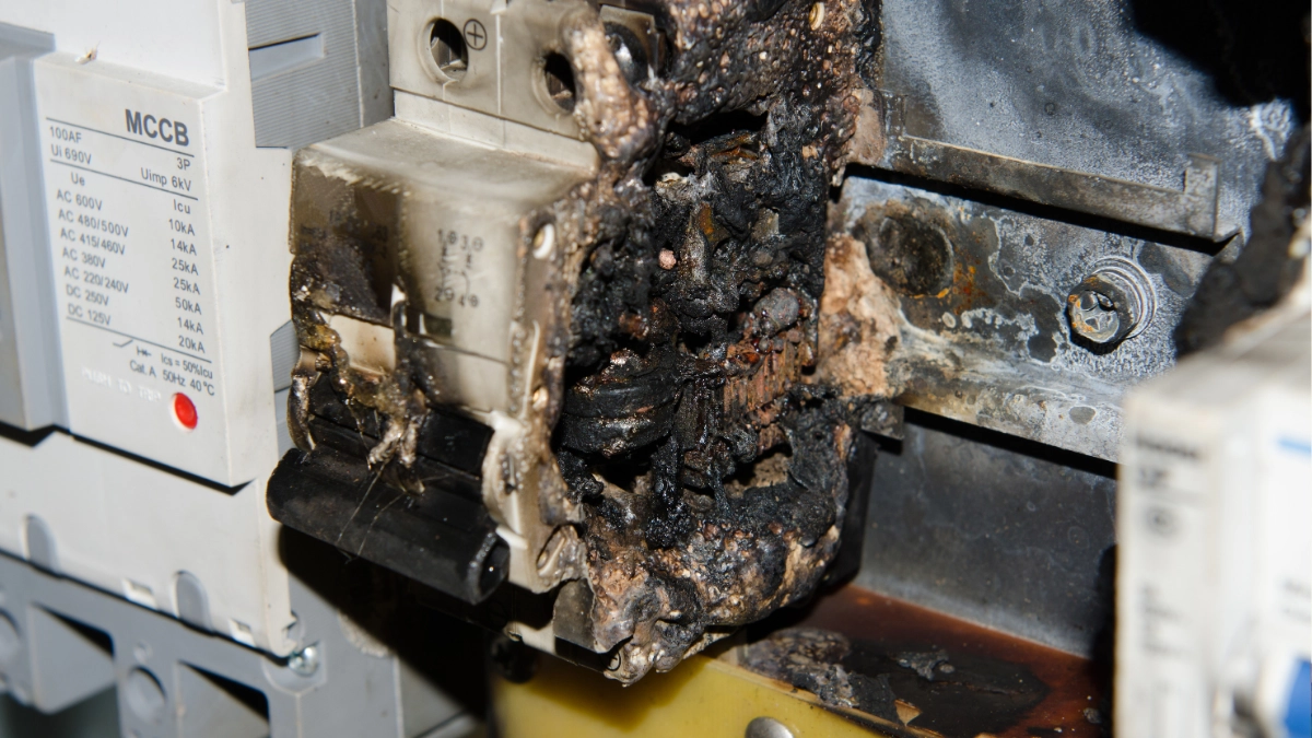 mcb terbakar - Narmadi.co.id