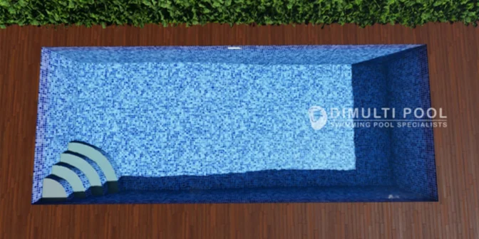 Contoh Desain Kolam Renang Skimmer yang Simpel dan Elegan