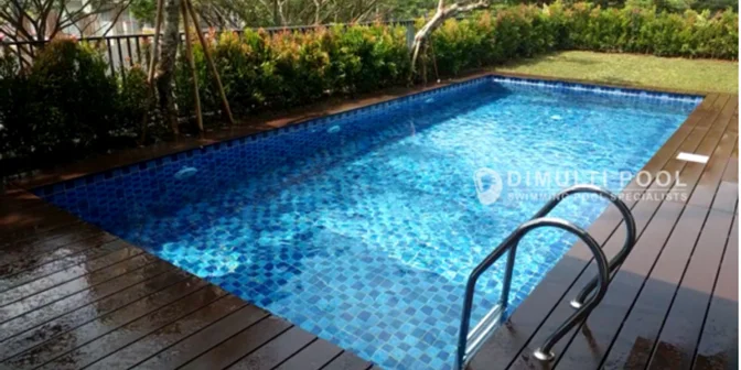 Contoh Desain Kolam Renang Skimmer yang Simpel dan Elegan