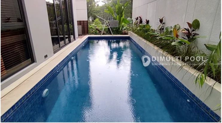 Hasil Akhir Kolam Renang 8x3. Ini Contoh RAB Kolam Renang 8x3.