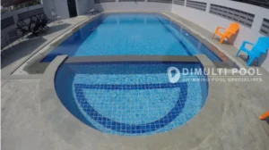 Hasil akhir desain Kolam Renang Bekas Kolam Ikan Bapak Ali. Ini pembahsan pembuatannya.