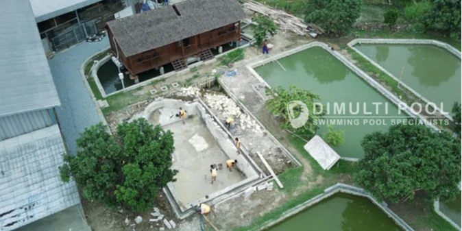 Desain Kolam Renang Bekas Kolam Ikan dan Harga Pembuatannya, Penasaran?