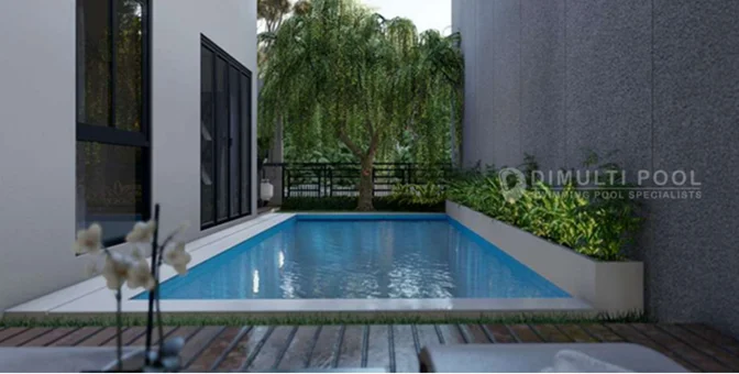 Contoh RAB Kolam Renang 8x3 Semi Overflow, Proyek di BSD