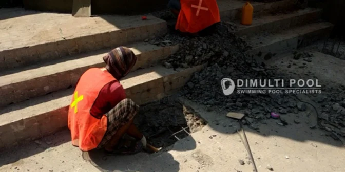 Contoh Desain Kolam Renang Setelah Renovasi, Makin Cakep!
