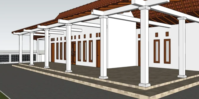 Skema desain Madrasah Miftahul Falah
