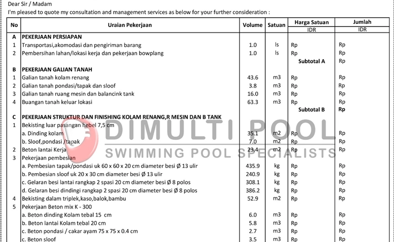 Jasa Pembuatan Kolam Renang di Jawa Barat