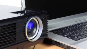 menghubungkan projector ke laptop