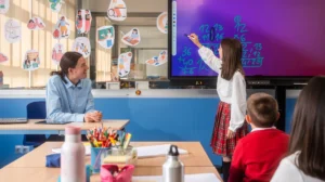 interactive flat panel display di sekolah - Narmadi.co.id