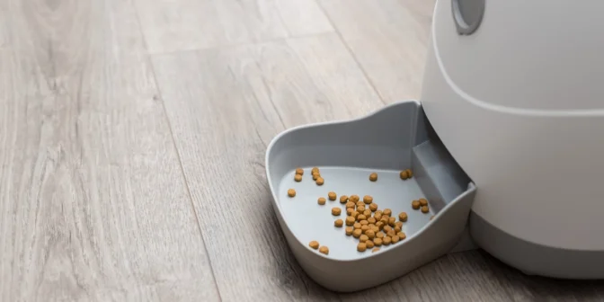 membersihkan smart feeder