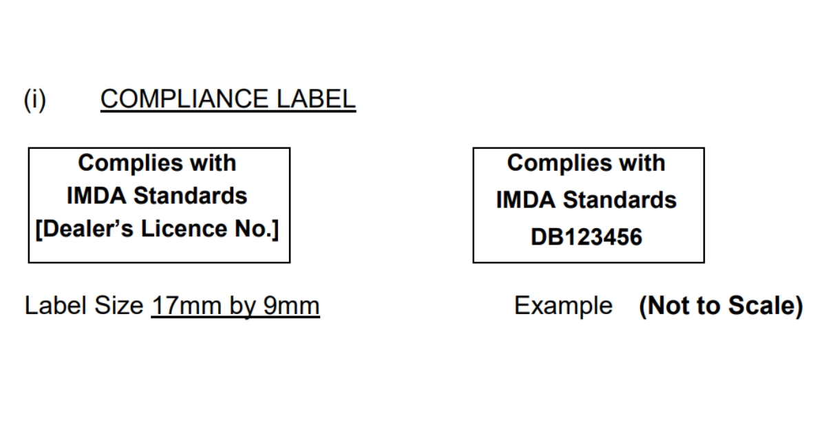 Format Label Resmi IMDA