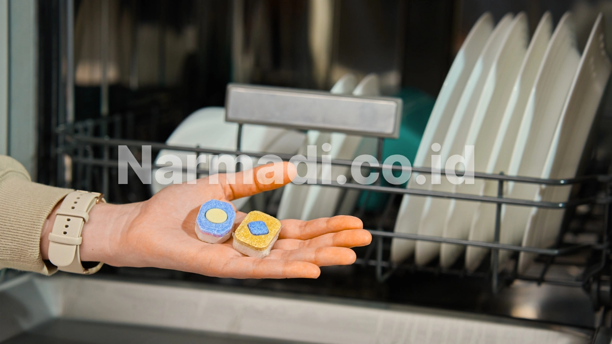Pertimbangkan ketersedian deterjen dishwasher