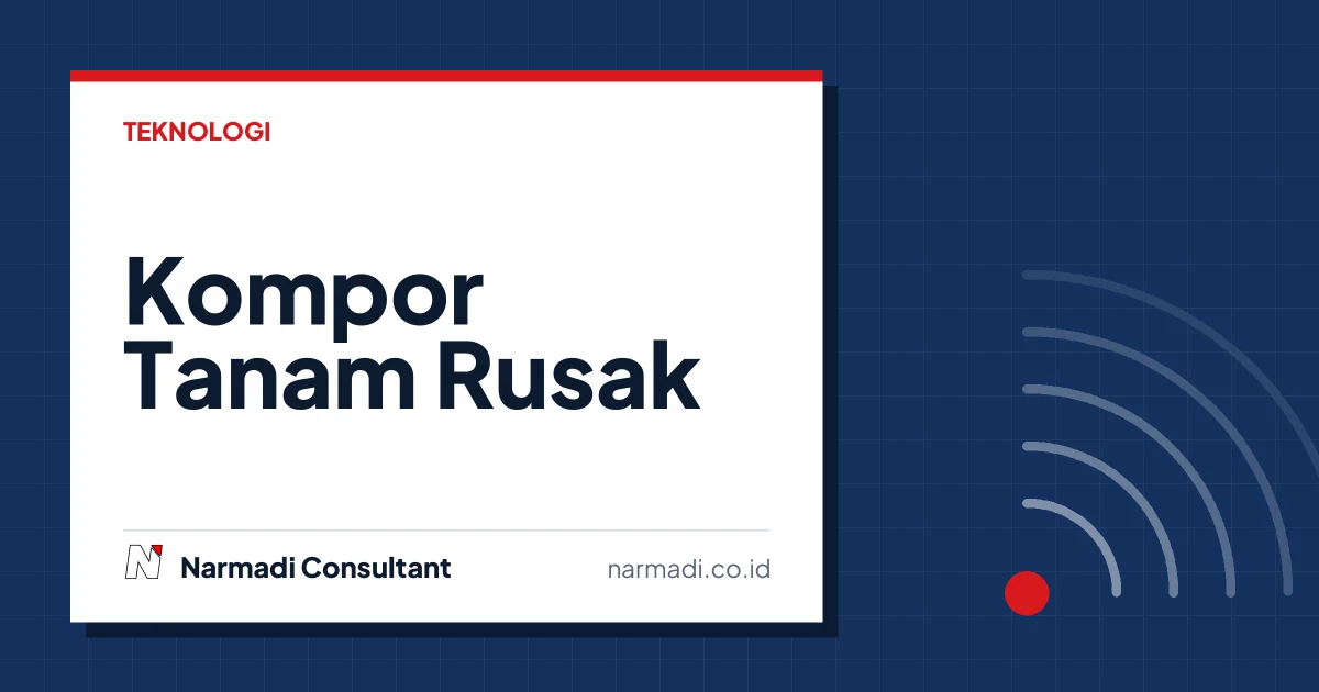 Kompor Tanam Rusak: Penyebab dan Tips Merawat Agar Lebih Tahan Lama