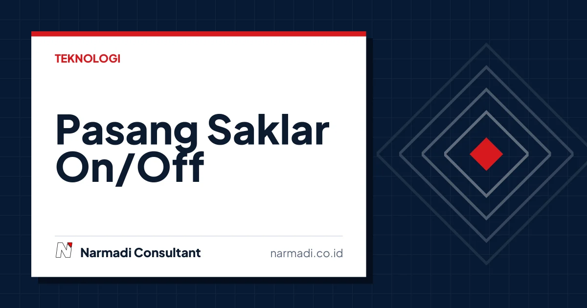 Cara Pasang Saklar On/Off 3 Kaki dengan Lampu Indikator