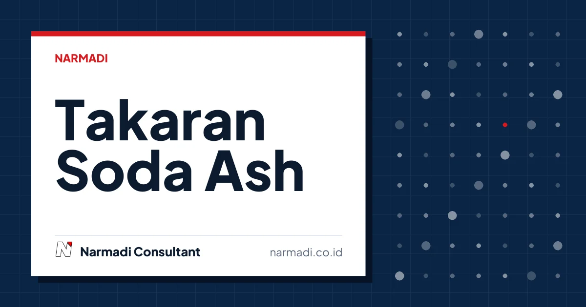 Takaran Soda Ash untuk Mengatur pH Kolam Renang